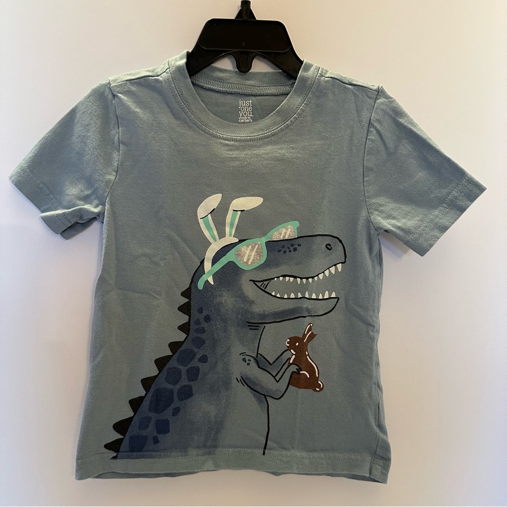 Carter’s Blue Dinosaur Easter Shirt Size 2T